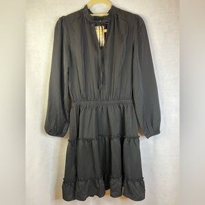 BTFBM Black Long Sleeve Ruffle Dress Size Small NWT